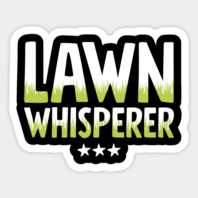 Lawn whisperer Sticker by captainmood